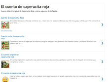 Tablet Screenshot of cuentodecaperucitaroja.com